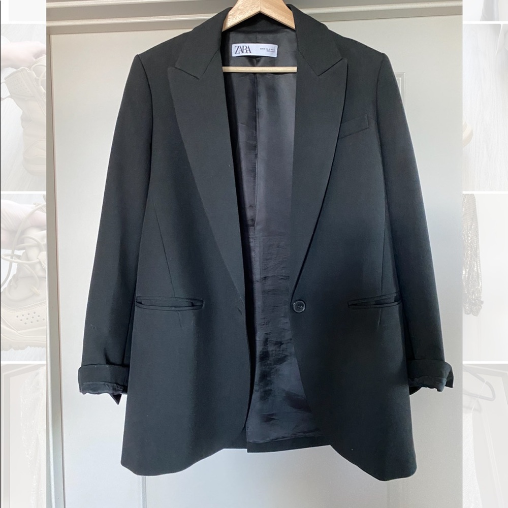 Zara wool blazer size xs made in Spain like new